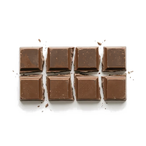 Three unsweetened baking chocolate squares — highly toxic to dogs
